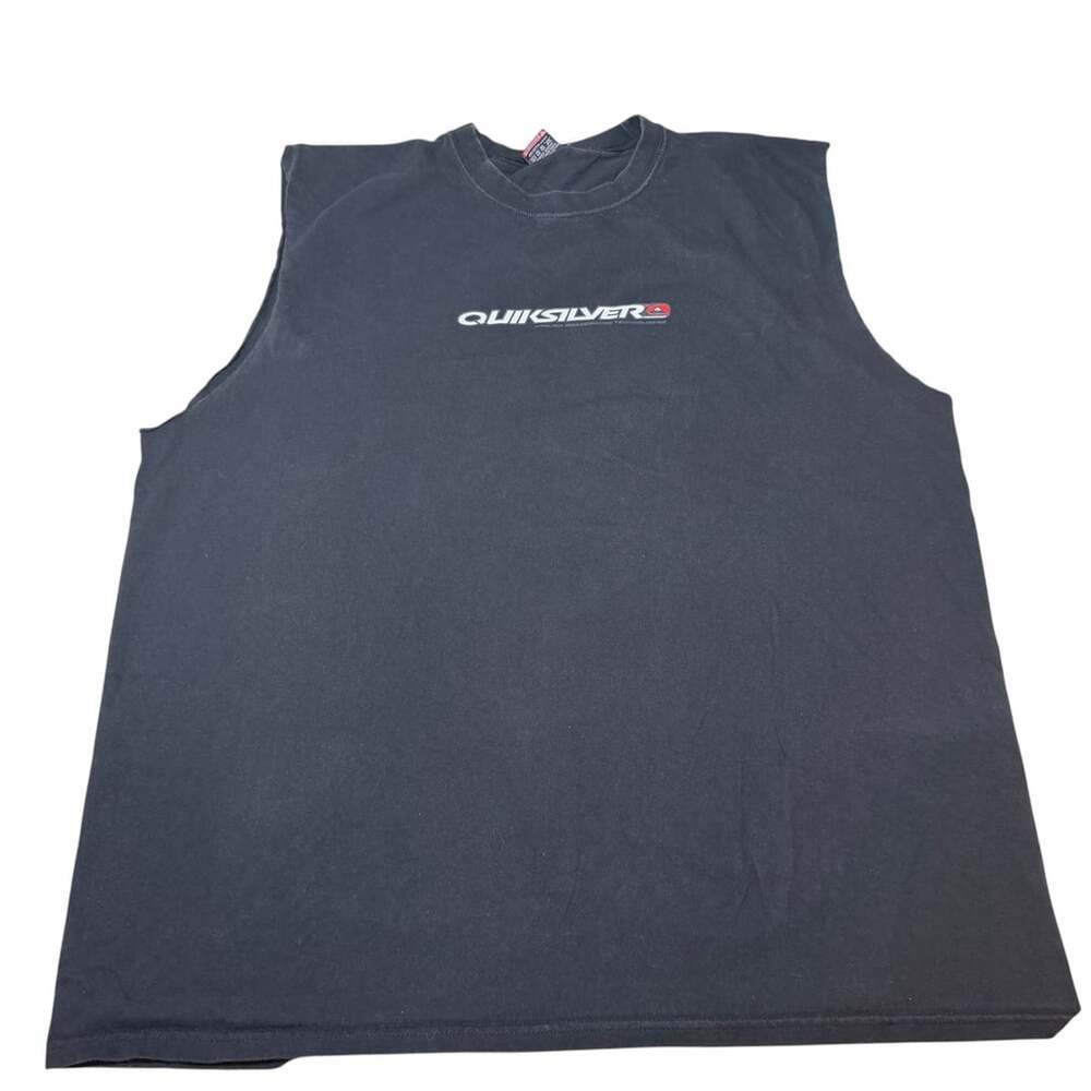 Quiksilver Tank Top Size XXL Black Applied Boardriding Technologies